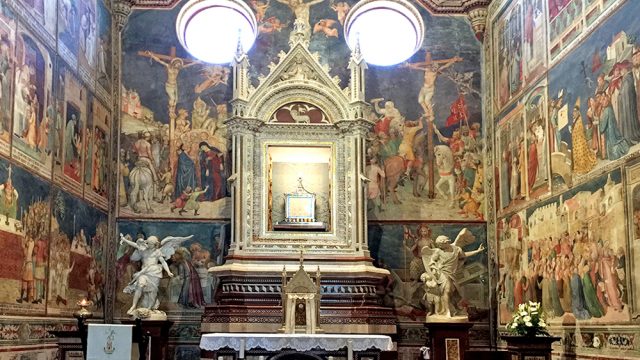 ORVIETO, IL DUOMO: Il Corporale o Sacro Lino macchiato del sangue eucaristico