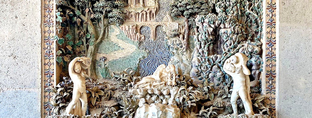 Palazzo Farnese di Caprarola. La Sala di Ercole. La Fontana di Curzio Maccarone.