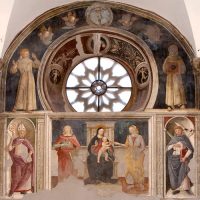 Viterbo. Chiesa cattedrale di S. Lorenzo. Affresco