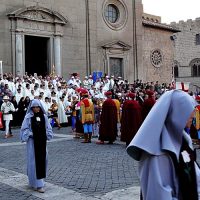 Viterbo. Processione del cuore di Santa Rosa da Viterbo.