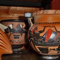 Tarquinia. Ceramica d'imitazione etrusca. 