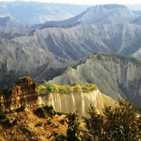 Civita di Bagnoregio. Vista sui calanchi.