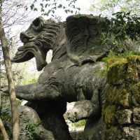 Bomarzo. Parco dei Mostri. Il Drago.