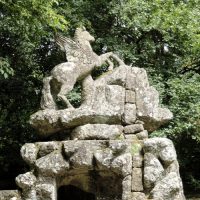 Il Bosco Sacro di Bomarzo. La Fontana del Pegaso.