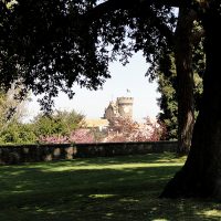 Bagnaia. Vista dal Parco di Villa Lante.