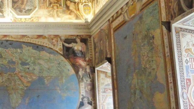 Palazzo Farnese di Caprarola. Tecnica di pittura.