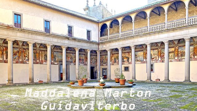 Viterbo – Il chiostro agostiniano della Trinità.
