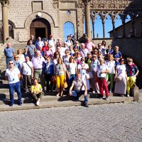 Viterbo. Palazzo dei Papi con gruppo.