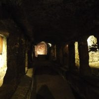 Sutri. Il Mitreo - la chiesa della Madonna del parto. Interno.