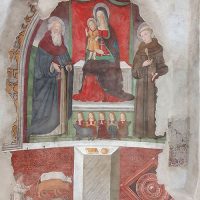 Carbognano. La Chiesa della Valle, ex Immacolata Concezione, affresco.
