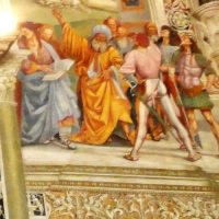 Orvieto. Cappella San Brizio. La Fine del mondo. Dettaglio.